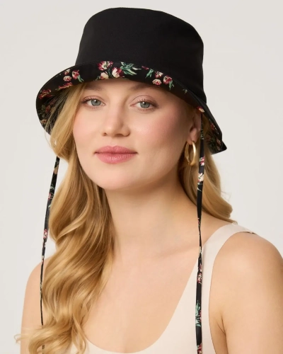 Bucket Hat z jedwabną podszewką - czarny