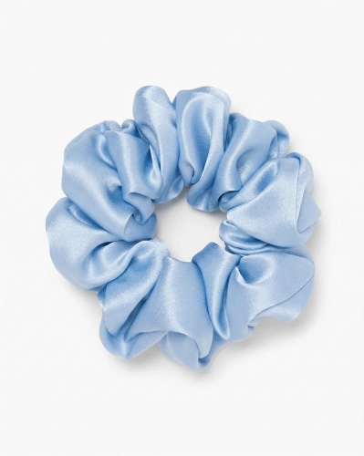 Scrunchie jedwabna – ice blue