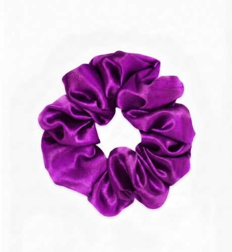 OUTLET scrunchie jedwabna fioletowy