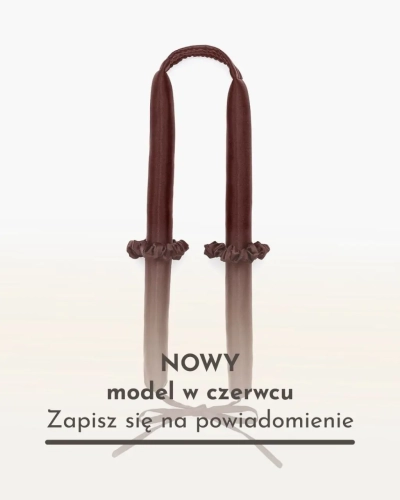 Jedwabny wałek do włosów – czekoladowy