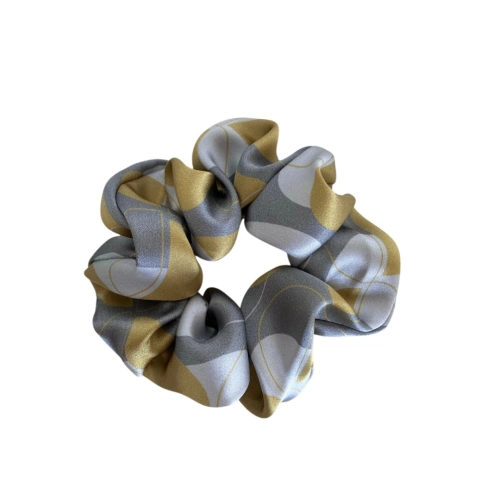 OUTLET scrunchie jedwabna marmurowy