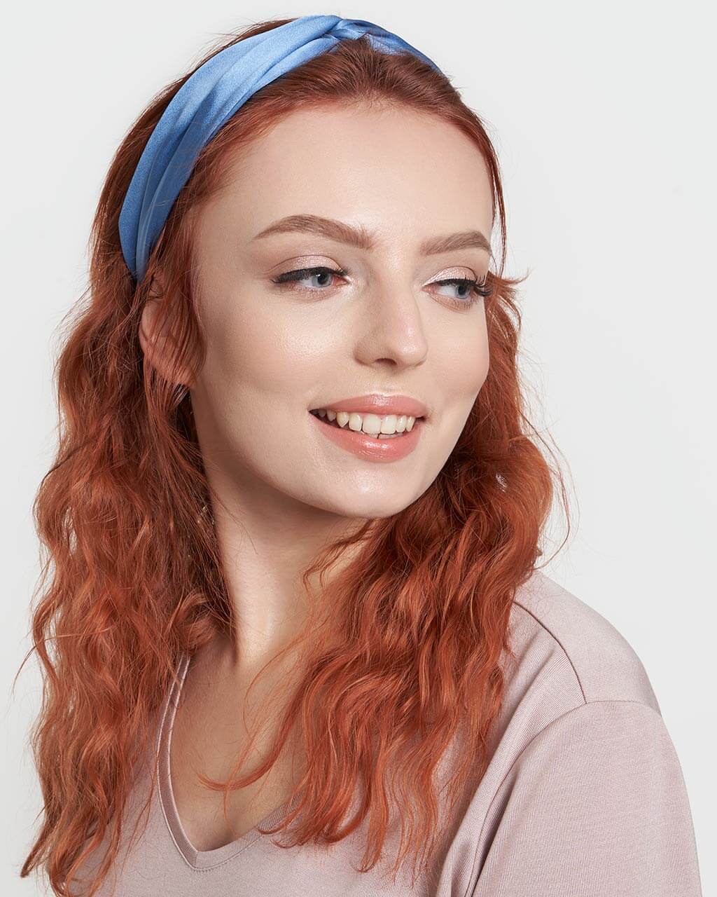 opaska jedwabna materiałowa niebo almania