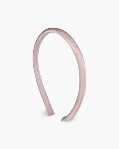 OUTLET Cienka opaska z jedwabiu – rose gold